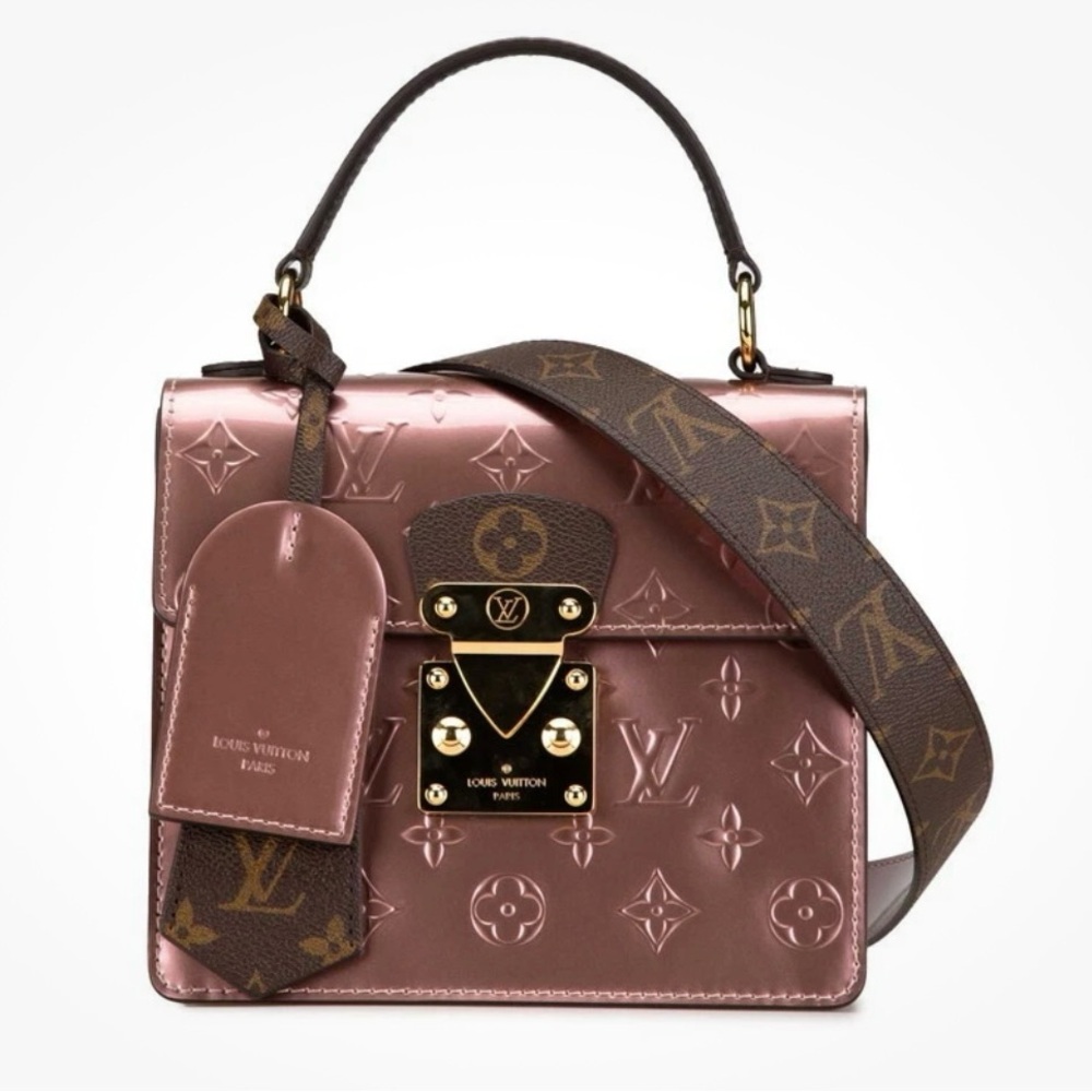 Sold-Louis Vuitton Verni Spring Street  PM Rose Pearl